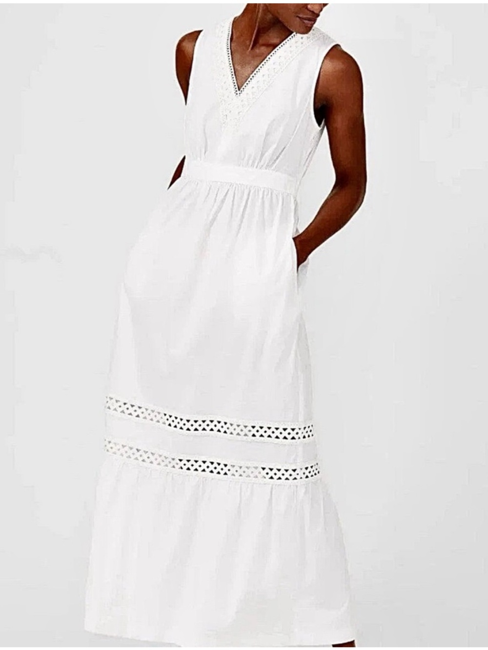 J. McLaughlin Westerly White Maxi Dress